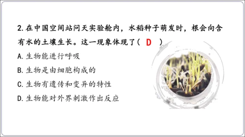 1.1&1.2 认识生物和细胞（复习课件）【2024人教新版七上生物高效完全备课】(共44张PPT)