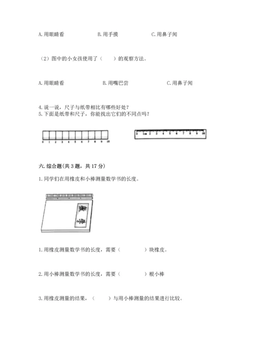 教科版一年级上册科学期末测试卷含答案（培优b卷）.docx