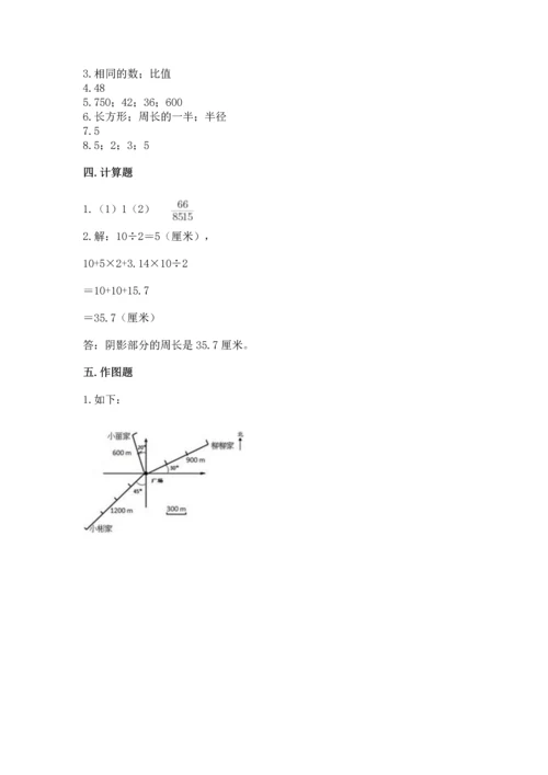 人教版六年级上册数学期末模拟卷附答案下载.docx