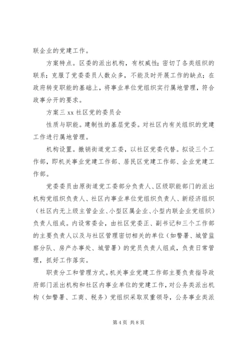 社区党组织领导初探思考.docx