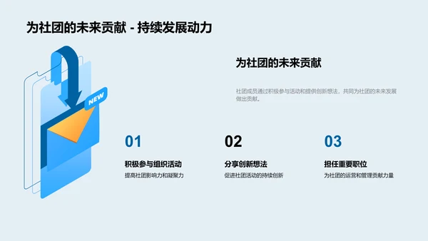 社团活动年度报告PPT模板