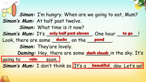 外研社六下 Module2 Unit1 when are we going to eat 课件