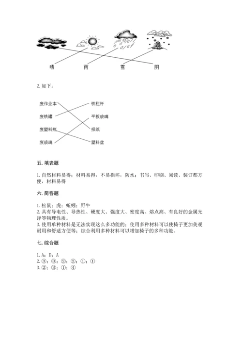 教科版科学二年级上册《期末测试卷》精品（b卷）.docx