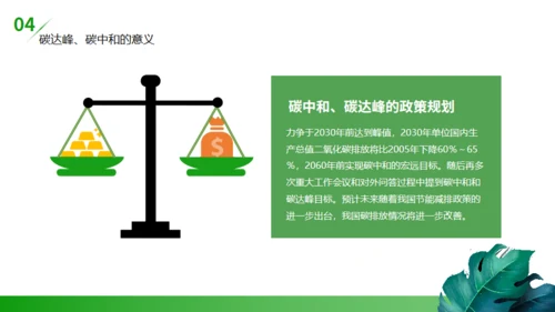 碳达峰碳中和低炭经济环境保护通用PPT模板