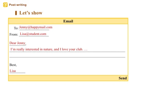 Unit 5 Fun Clubs Section B 2a-2b Wrting 课件  人教版七年级