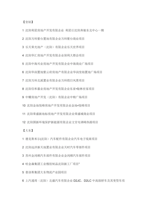 沈阳重点项目.docx