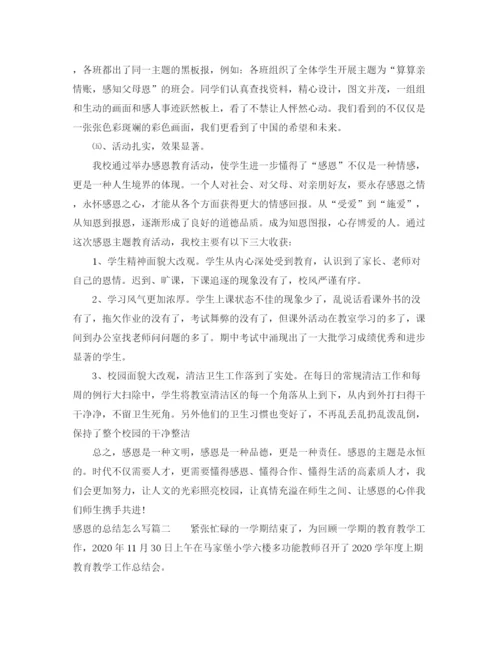 精编之感恩的总结怎么写范文.docx