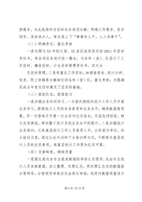 统计局上半年工作总结下半年工作安排.docx