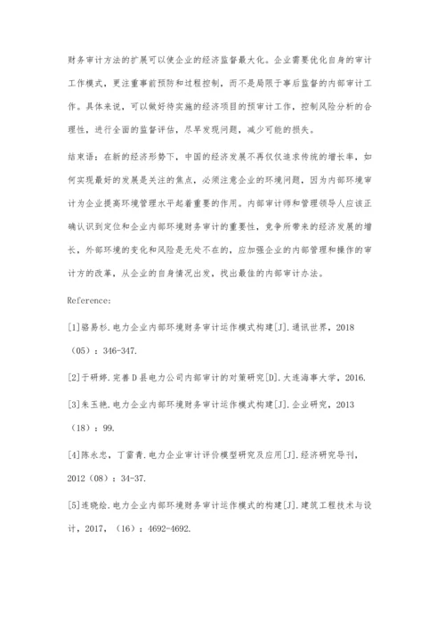 电力企业内部环境财务审计运作模式构建郝娟娟.docx