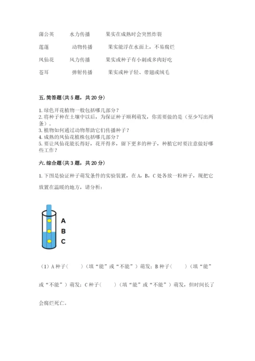 科学四年级下册第一单元《植物的生长变化》测试卷（巩固）.docx