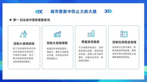 蓝色科技城市更新政策盘点分析城市更新城市规划PPT