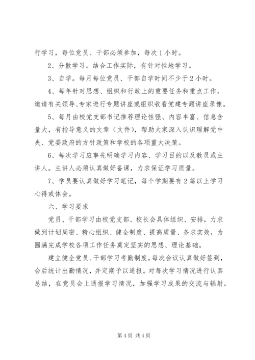 学校党员政治学习制度.docx