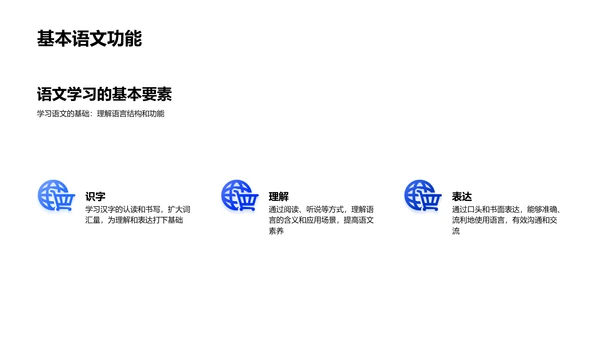 一年级语文教学指南PPT模板