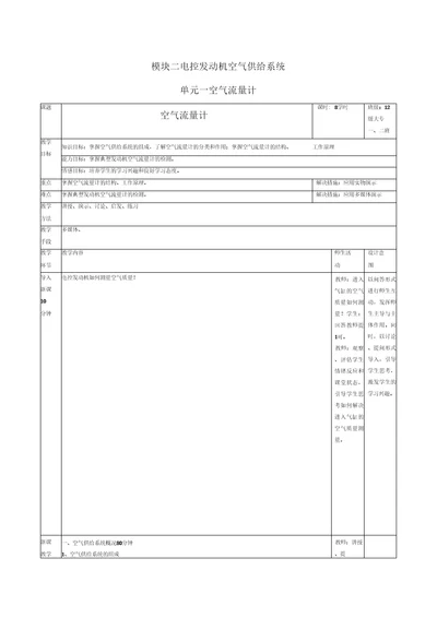 模块二电控发动机空气供给系统