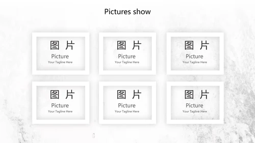 黑白创意复古音乐主题动态PPT模板