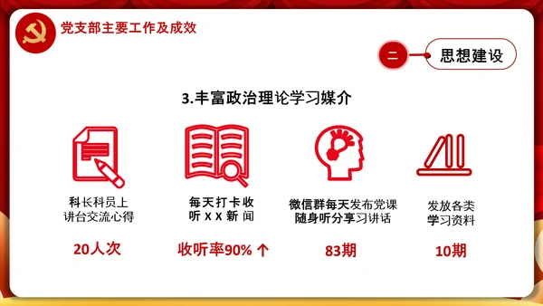 党委党支部书记述职报告工作总结党建经验PPT