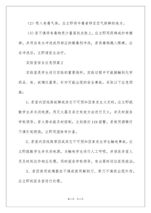 2022实验室安全应急预案.docx