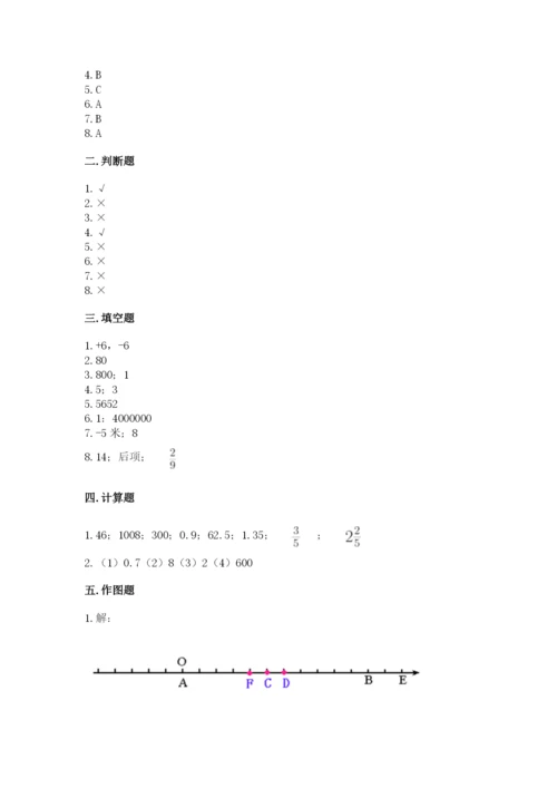 六年级下册数学期末测试卷含答案【培优a卷】.docx