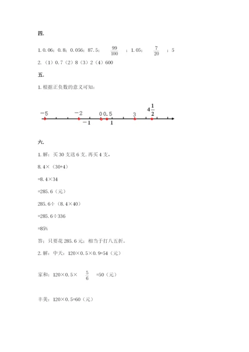 小学六年级升初中模拟试卷精品（全国通用）.docx