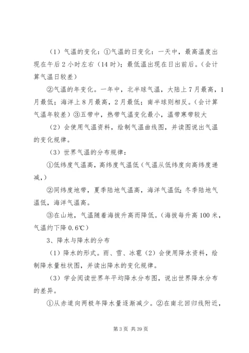 初二地理结业复习知识点(人教版).docx