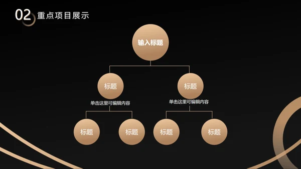 黑金不规则约商简务PPT模板