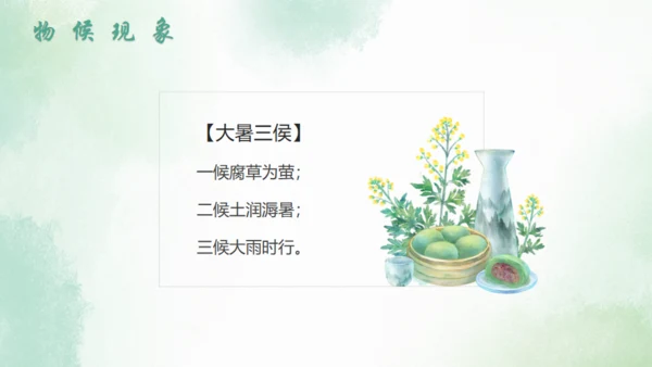 大暑节气中国风水墨荷花背景通用PPT模板