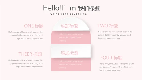 粉色时尚医护礼仪培训动态PPT