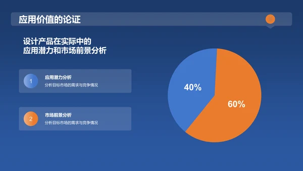 蓝色商务风产品设计专业毕业答辩PPT模板