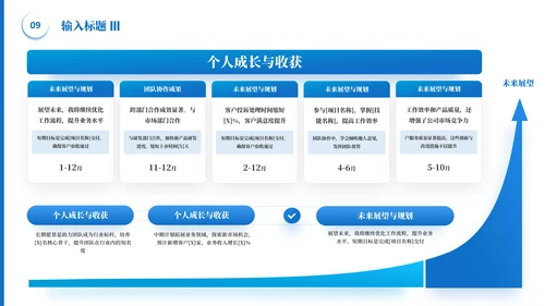 蓝色简约风逻辑表格PPT版式合集
