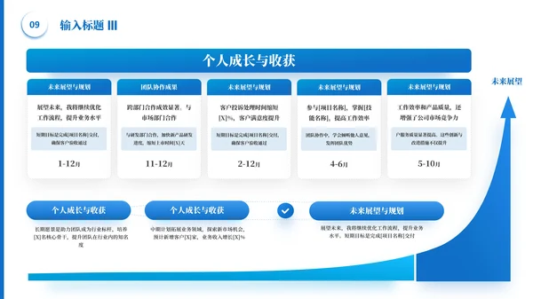 蓝色简约风逻辑表格PPT版式合集