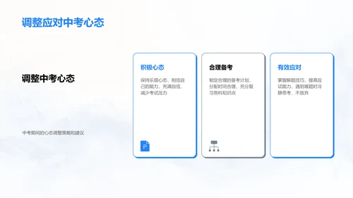 中考备战策略PPT模板