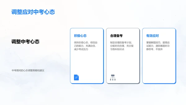 中考备战策略PPT模板