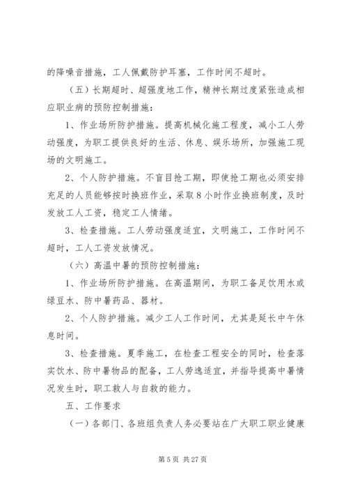 职业病防治年度计划及实施方案.docx