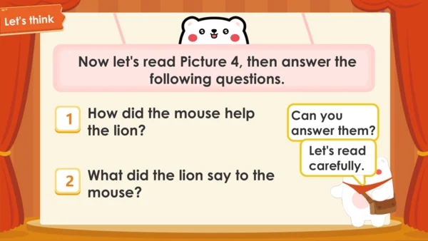 Unit 1 The lion and the mouse Period1（课件(共49张PPT)