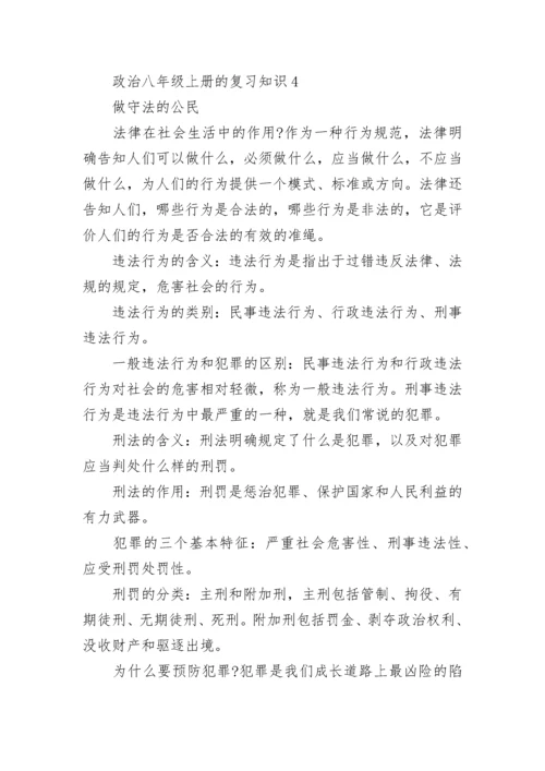 政治八年级上册的复习知识点.docx