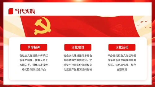 红色党政风格信仰之光时代之魂PPT模板