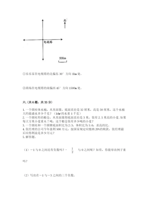 人教版小升初数学模拟试卷附参考答案（黄金题型）.docx