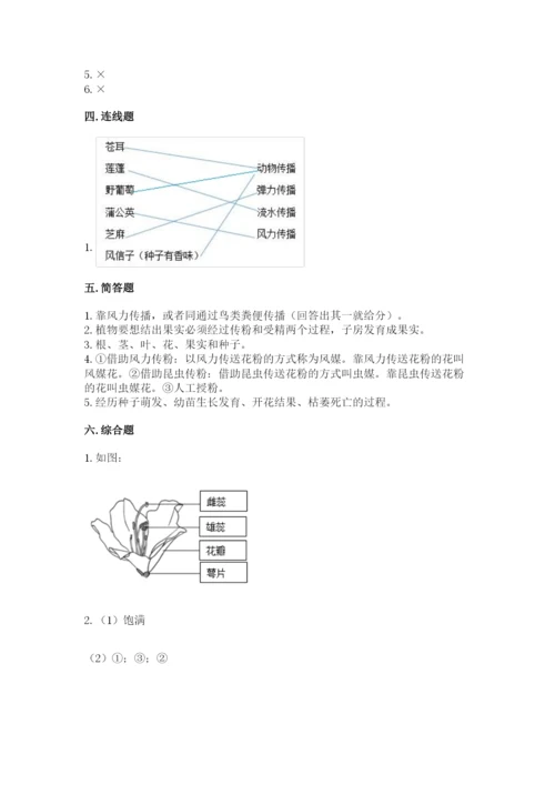 科学四年级下册第一单元植物的生长变化测试卷附答案（名师推荐）.docx