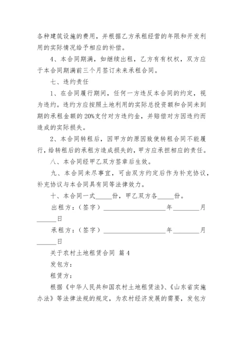 关于农村土地租赁合同.docx