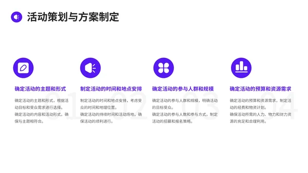 紫色简约风精彩活动分享PPT模板