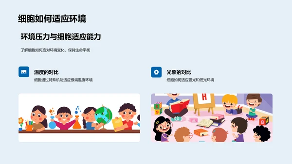 初中生物细胞学报告PPT模板
