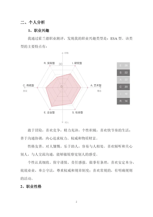 11页3200字电子信息类专业职业生涯规划.docx