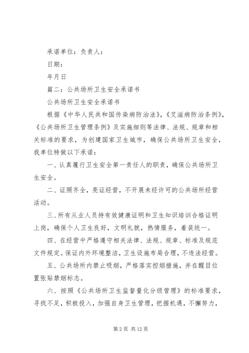 公共场所承诺书精编.docx