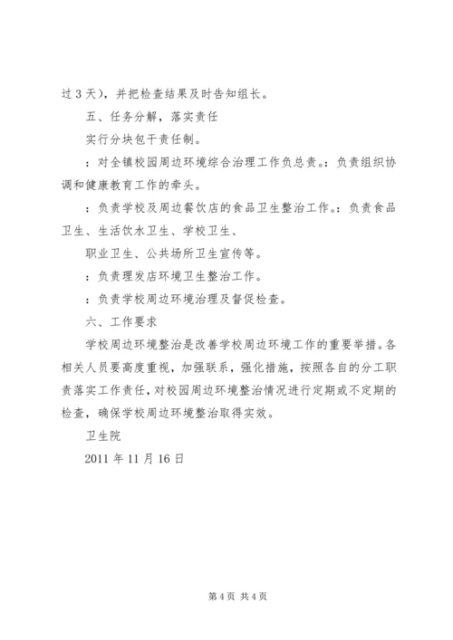 蜂岩镇卫生院整治校园周边环境实施方案 (5).docx