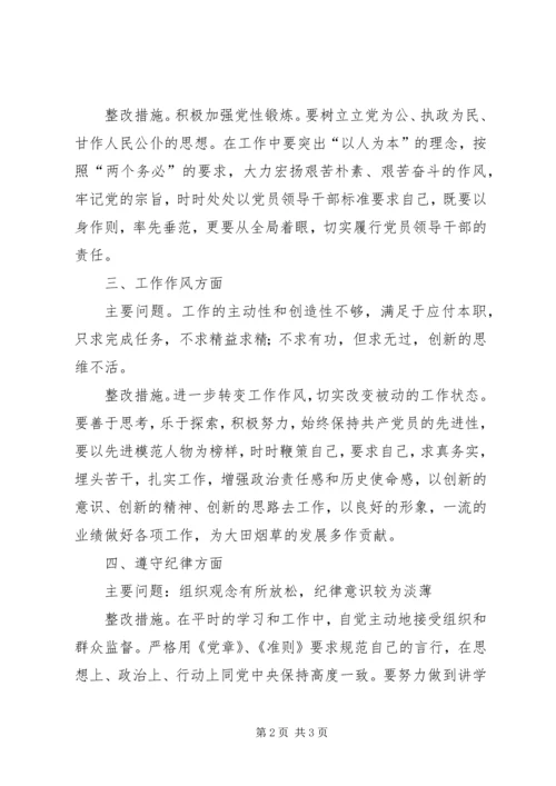 乡镇领导个人整改方案.docx