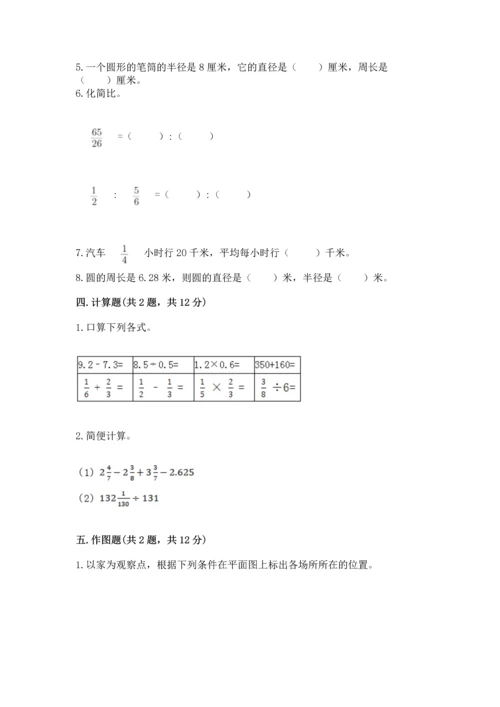 人教版六年级上册数学期末模拟卷（网校专用）.docx