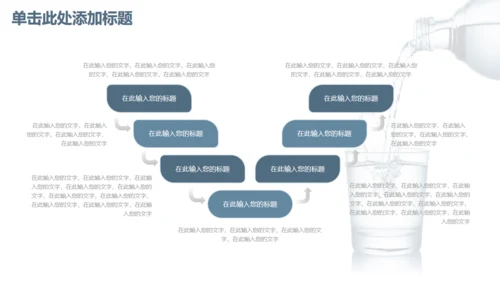 商务简约健康饮用水通用PPT模板