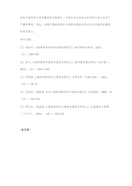 公路桥梁养护与维修加固施工关键技术.docx