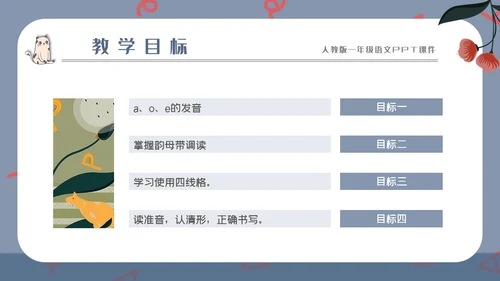 汉语拼音字母的读音PPT模板