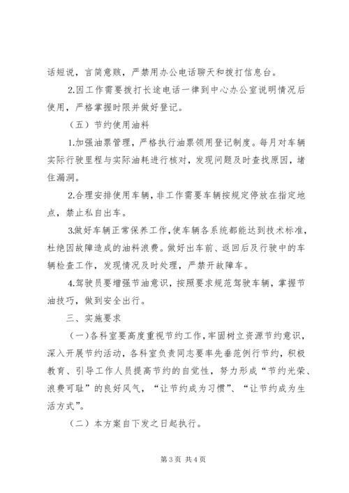 节约型单位实施方案.docx